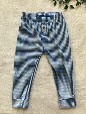 Carter’s Simply Joys 24M Blue Stripe Cotton Jogger Pants Toddler Unisex VGUC